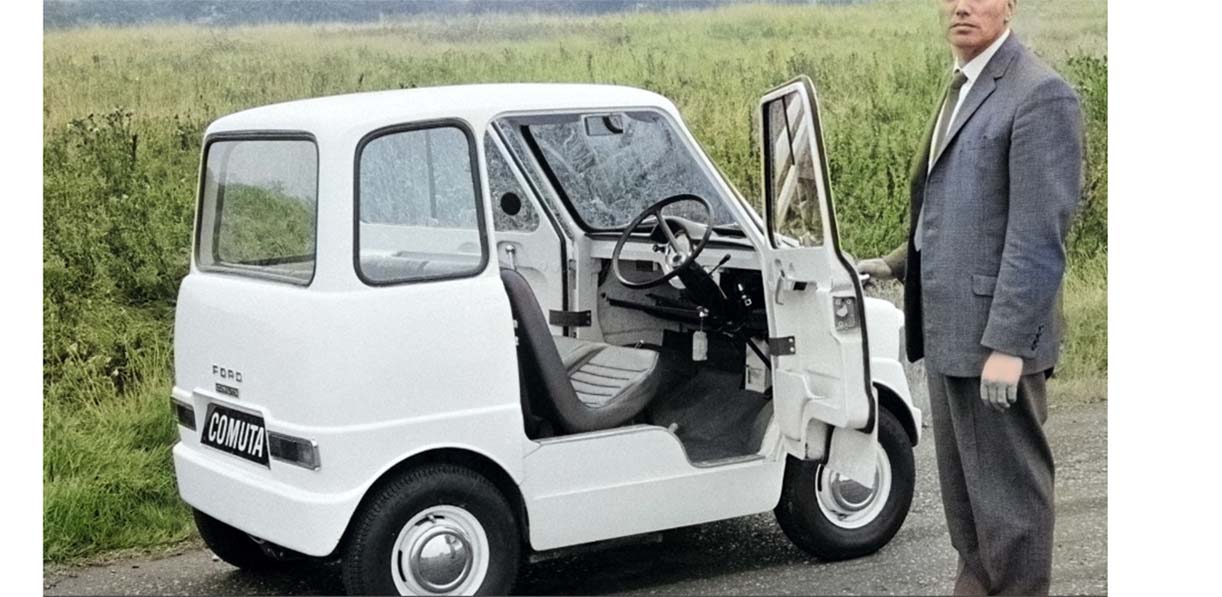 Ford focust op kleine elektrische auto FordComuta