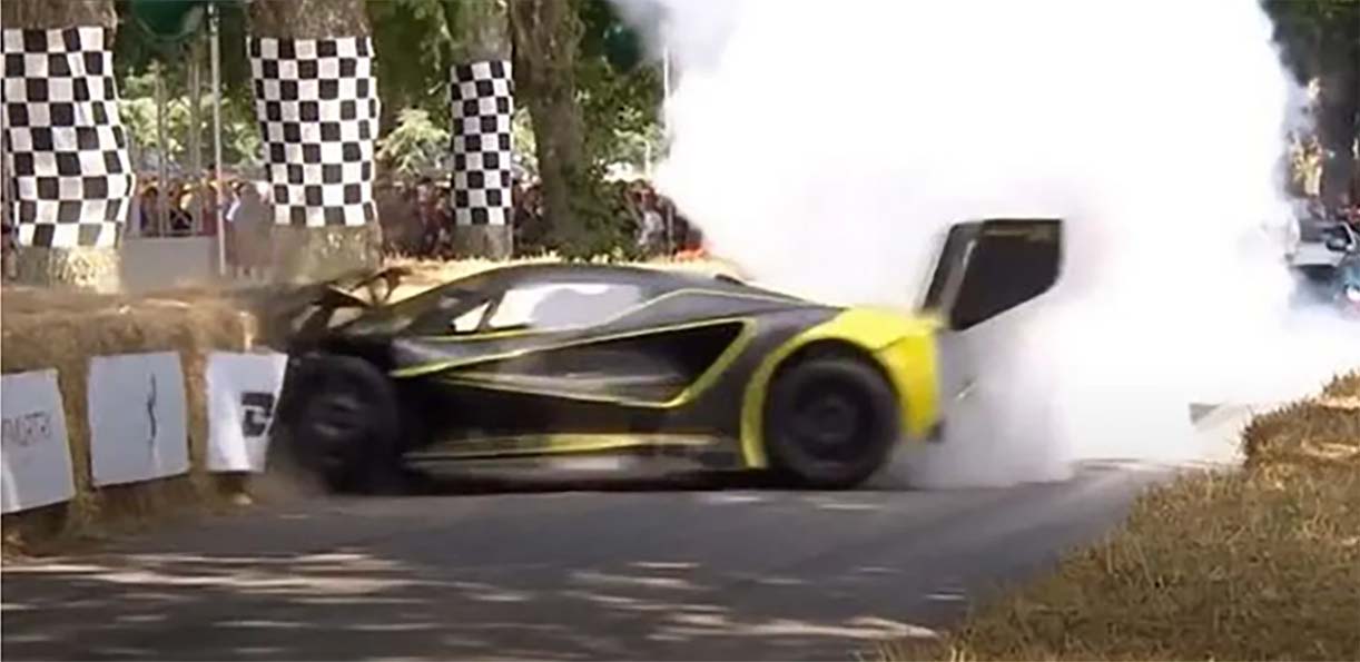 Goodwood: Lotus doet zijn bijnaam eer aan LotusEvijaCrashGoodwood