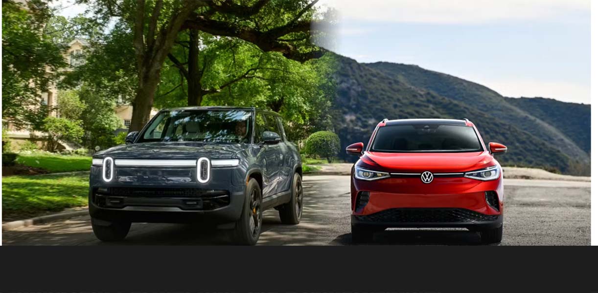 Krachtenbundeling Rivian en Goliath: David helpt Goliath RivianVolkswagen2