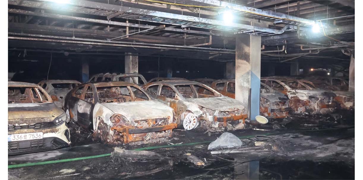 Zuid-Korea eist duidelijkheid over brandgevaar elektrische auto’s ZuidKoreaBrandElektrischeAuto2