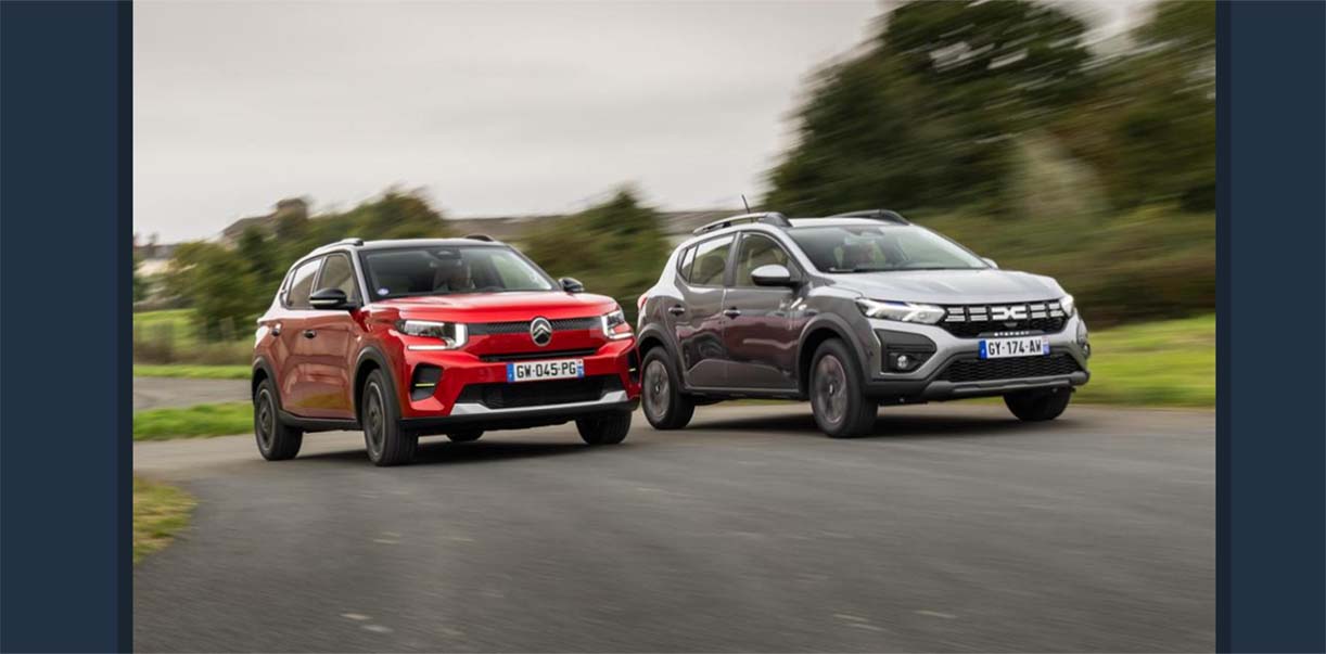 Nieuwe Citroën C3 daagt de Dacia Sandero Stepway uit … en verliest! CitroënDaciaC3SanderoStepwayTest