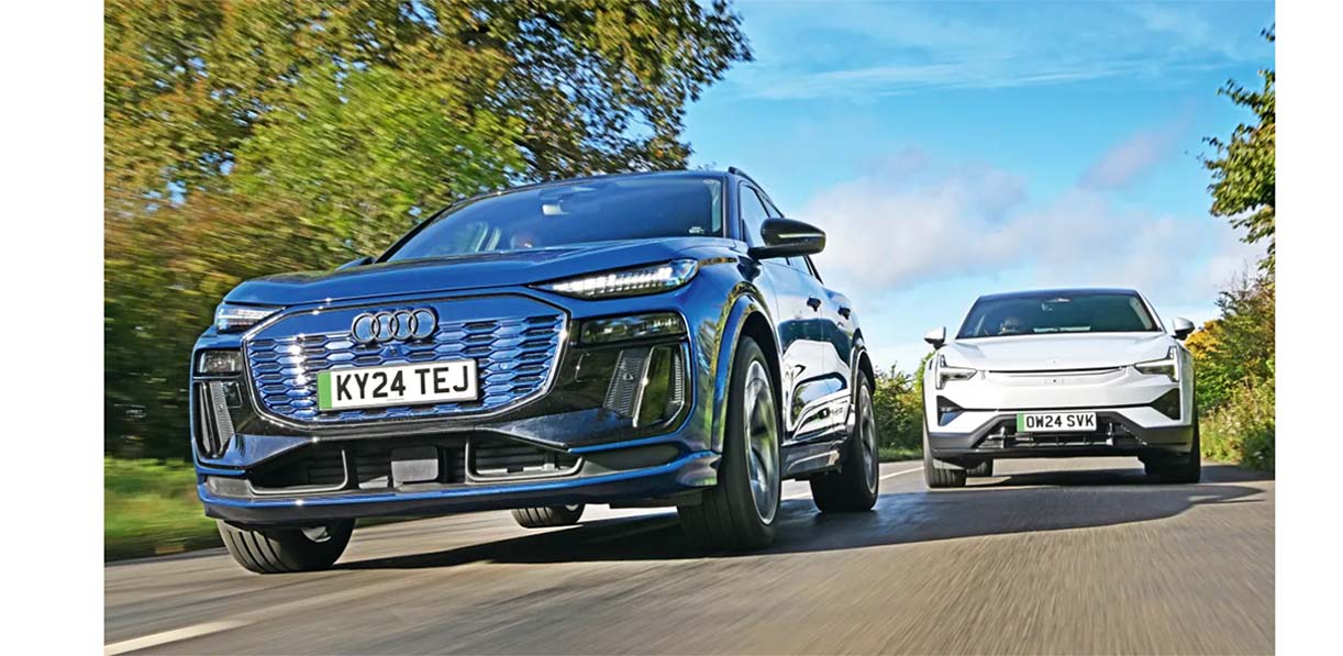 Premium elektrisch SUV-duel: Audi Q6 e-Tron daagt de Polestar 3 uit AudiQ6eTronPolestar3test