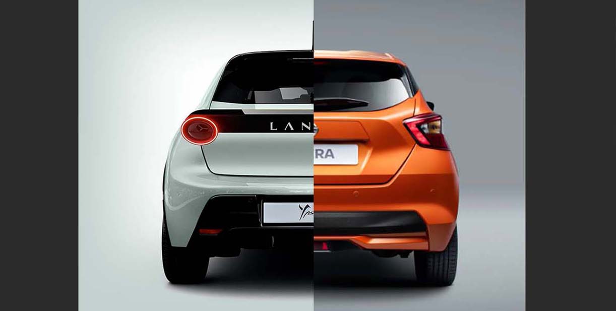 Op het tweede gezicht: de Lancia Ypsilon en de Nissan Micra LanciaYpsilonNissanMicra