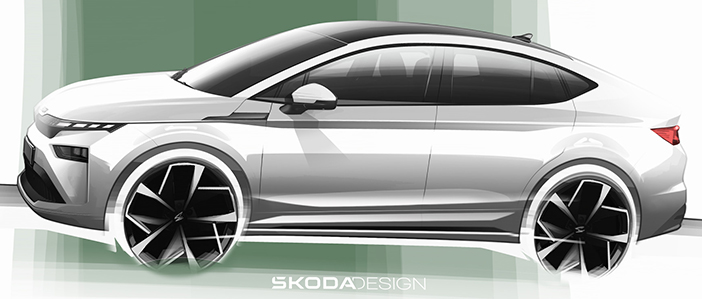 SkodaEnyaqFaceliftSchets
