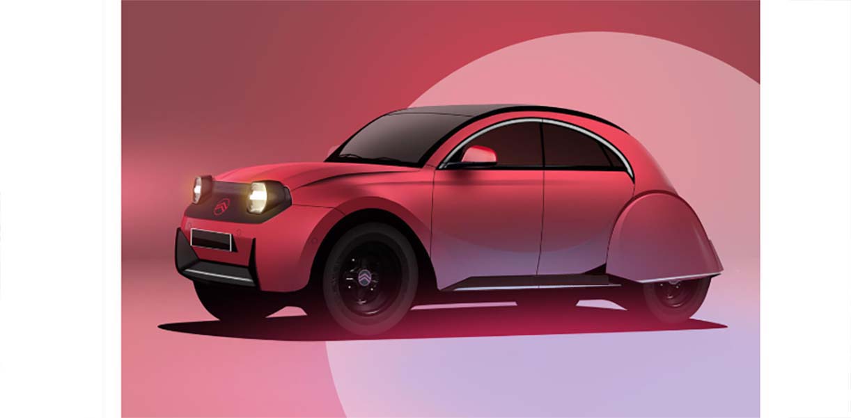 Citroën laat haar iconen een comeback maken Citroën2CVcomebackPhotoshop