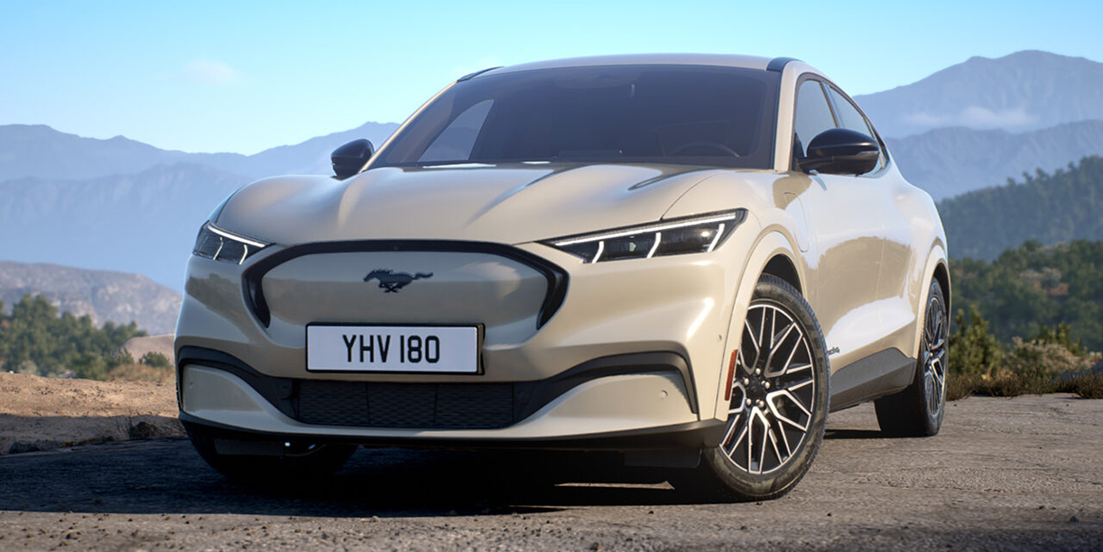 Ford punt de Mustang Mach-E bij FordMustangMachEmy2026
