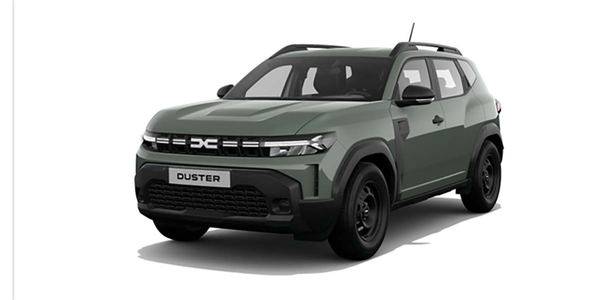 DaciaDusterWitteAchtergrondKaki