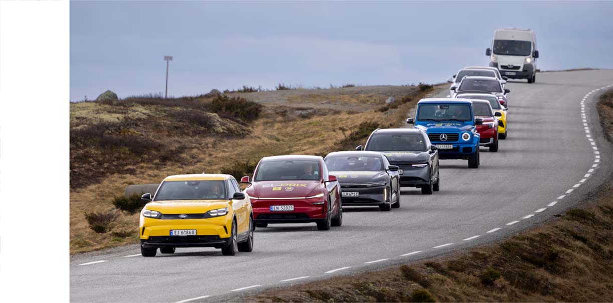 27 elektrische auto’s in actieradiustest ElPrix2025
