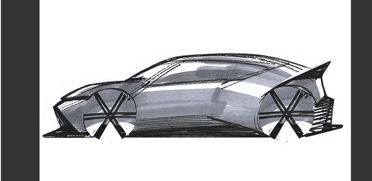Hyundai plaagt met de Ioniq 3 HyundaiIoniq3schets