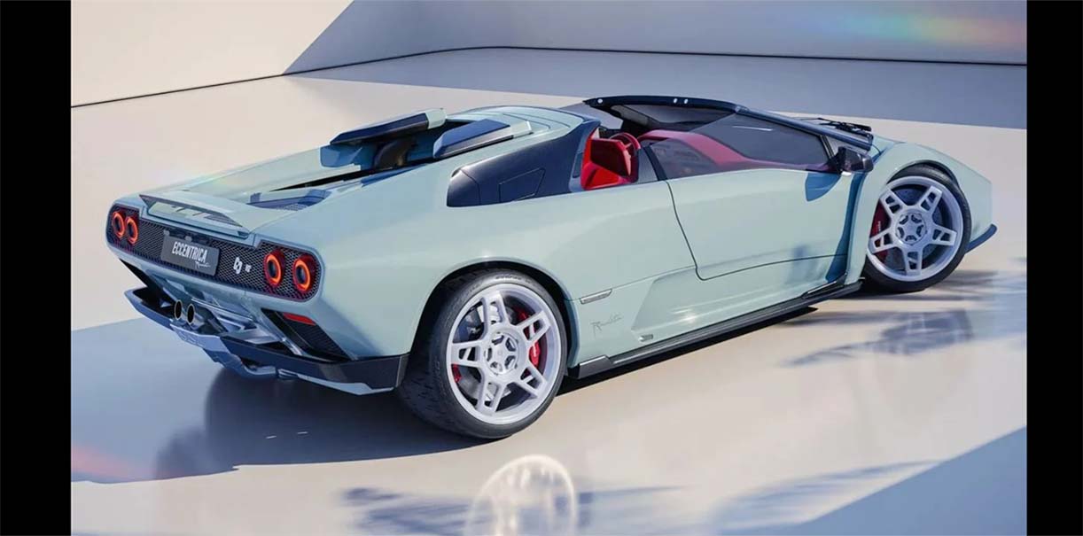 Eccentrica moderniseert de Lamborghini Diablo Roadster