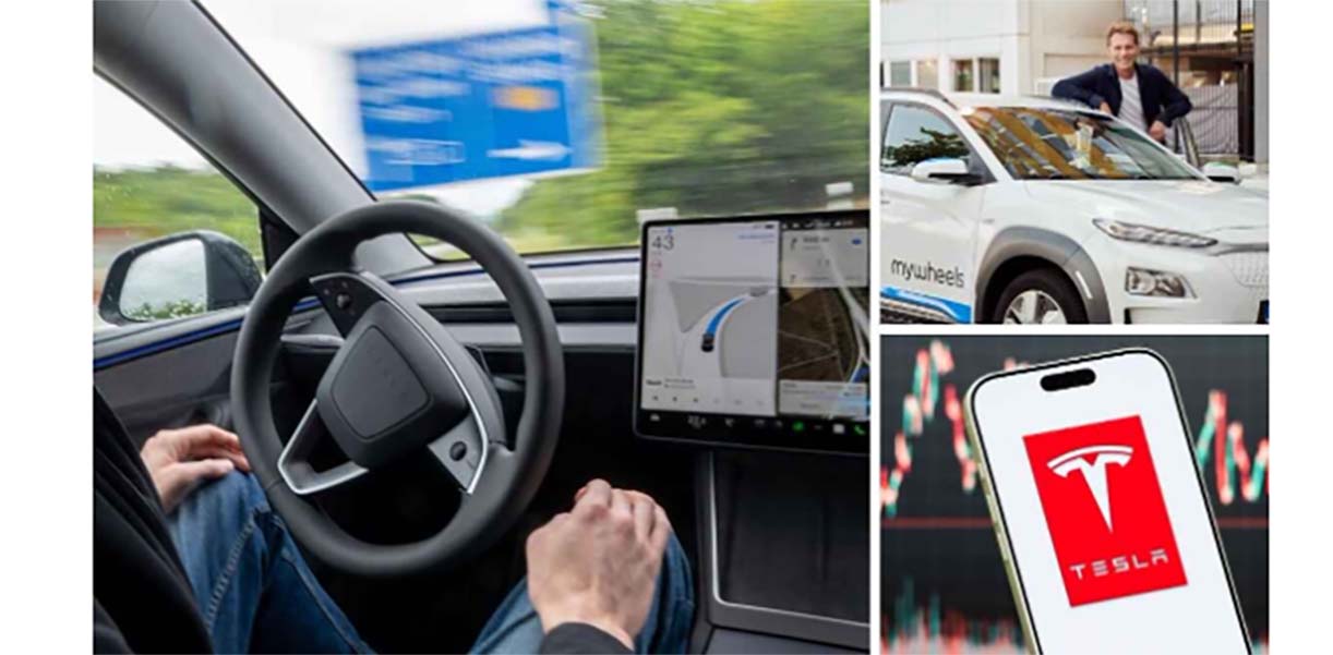 MyWheels start proef met zelfstandig rijdende Tesla’s in Den Bosch
