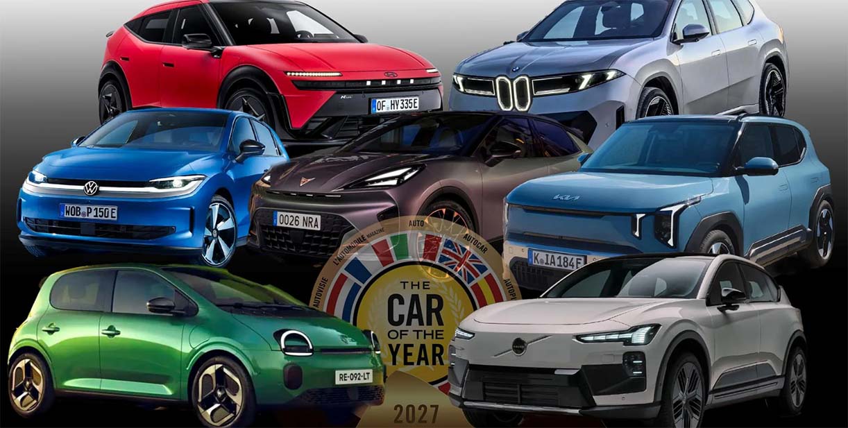 Auto van het Jaar 2027: Dit zijn de 7 finalisten, allemaal elektrisch!